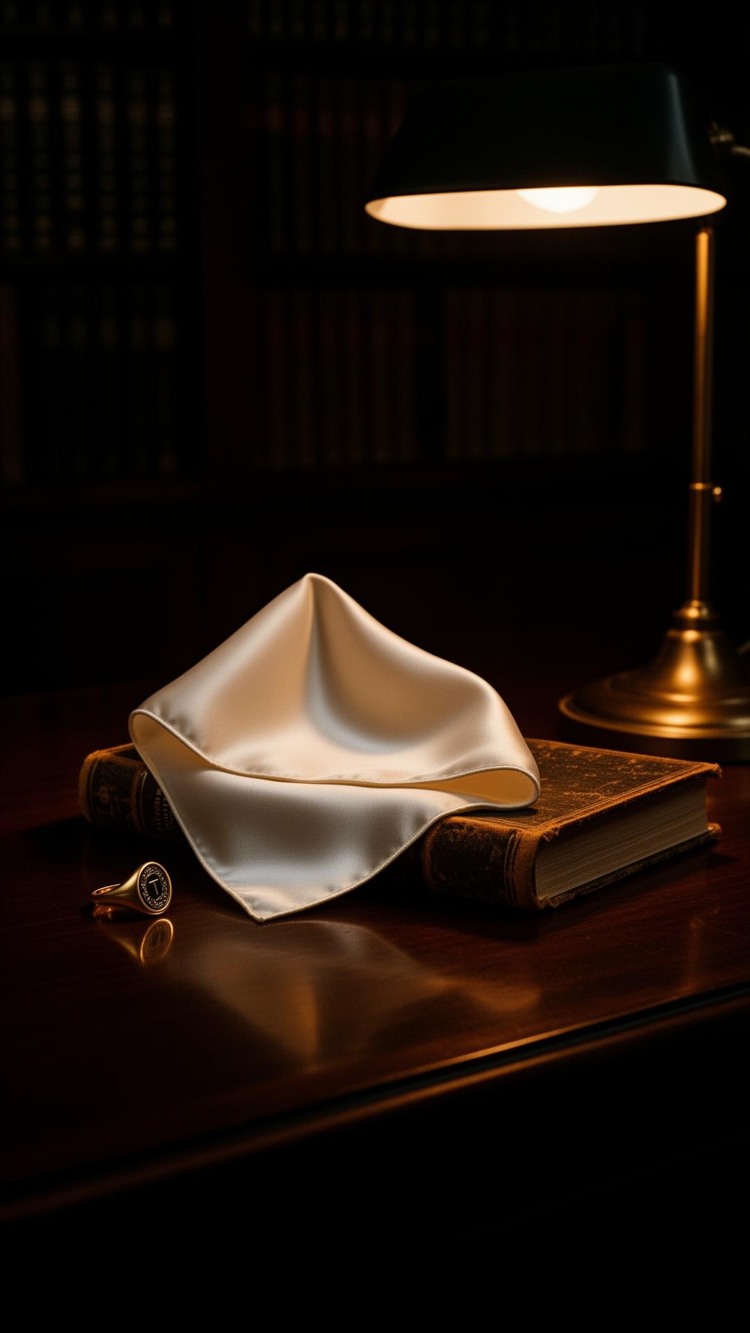 Old Money Collection silk pocket square